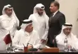 الوفد القطري خلال مفاوضات وقف إطلاق النار في غزة -أرشيفية-