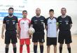 الحكم محمود أبو حصيرة على يمين الصورة