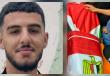 الشهيد عمر نعسان ملفوفًا بعلمي مصر وفلسطين
