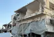 أحد المنازل الآيلة للسقوط على رؤوس ساكنيها بغزة