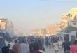 صورة من مكان القصف