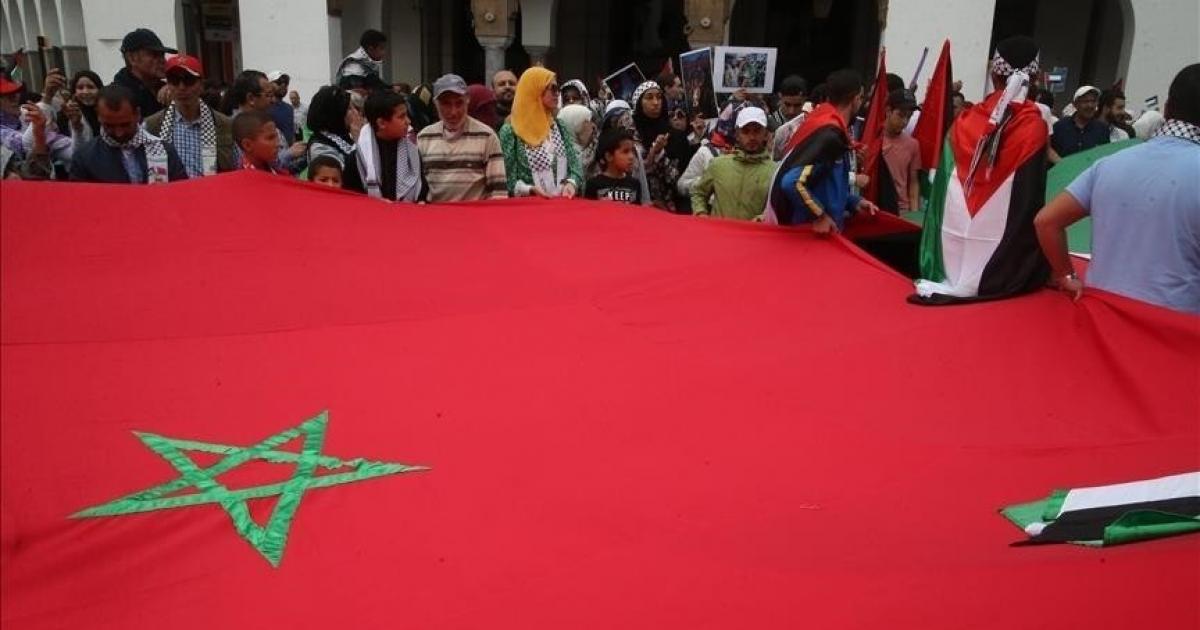 فلسطين – مظاهرة بالرباط تضامنا مع غزة والأسرى في سجون الاحتلال