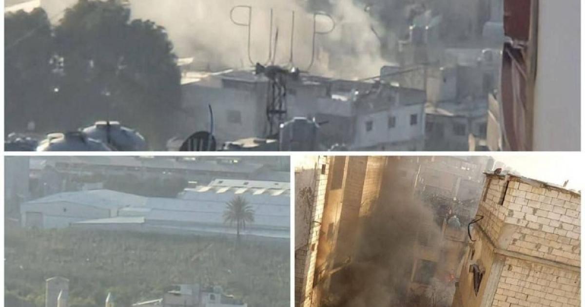 فلسطين – بالفيديو والصور: شهداء وجرحى في غارة إسرائيلية استهدفت مخيم عين الحلوة