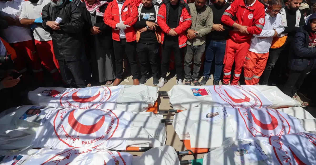 فلسطين – بالفيديو: تحقيق دولي صادم: الاحتلال أطلق أكثر من 900 رصاصة في مجزرة المسعفين برفح