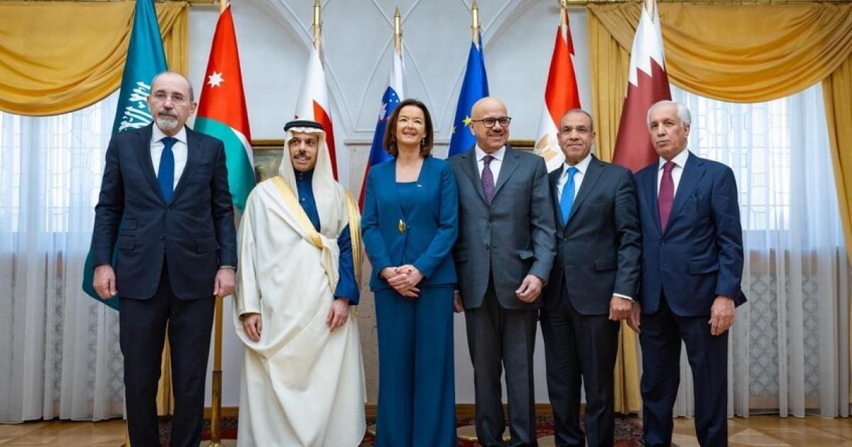 فلسطين – 5 دول عربية تبحث مع سلوفينيا تطورات الوضع في غزة