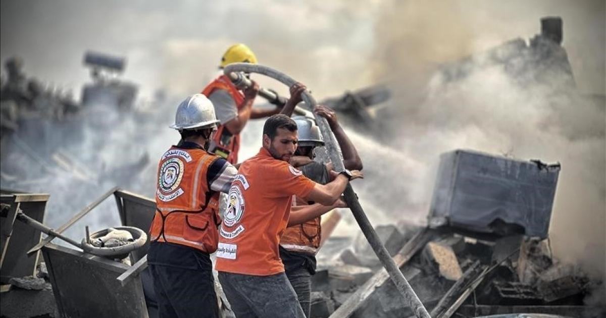 فلسطين – الدفاع المدني بغزة يطالب بإدخال معدات ووسائل السلامة للحرف ومحطات الوقود