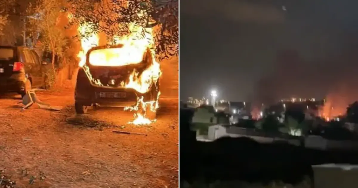 فلسطين – مستوطنون يحرقون منازل ومركبات في الفنقومية جنوب جنين