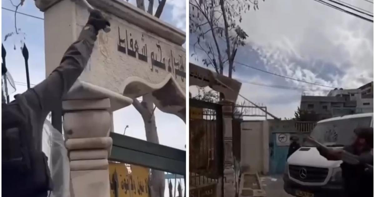 فلسطين – الاحتلال يهدم نصبًا تذكاريًا لشهداء مخيم شعفاط