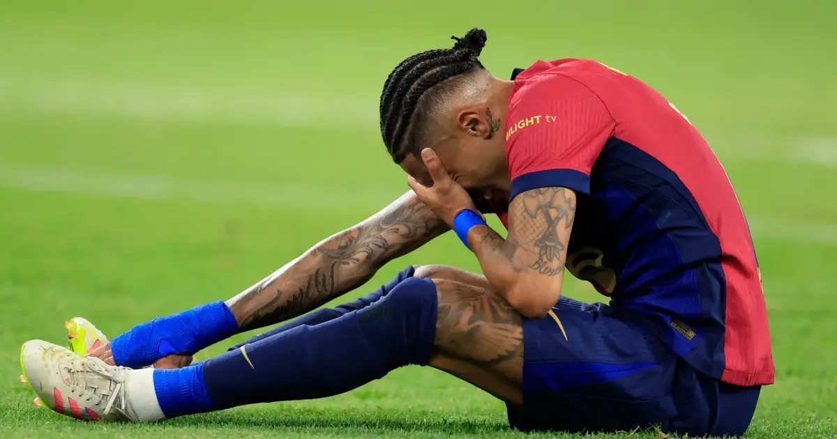 فلسطين – كارثة قبل القرار.. إصابة رافينيا تثير غضب برشلونة