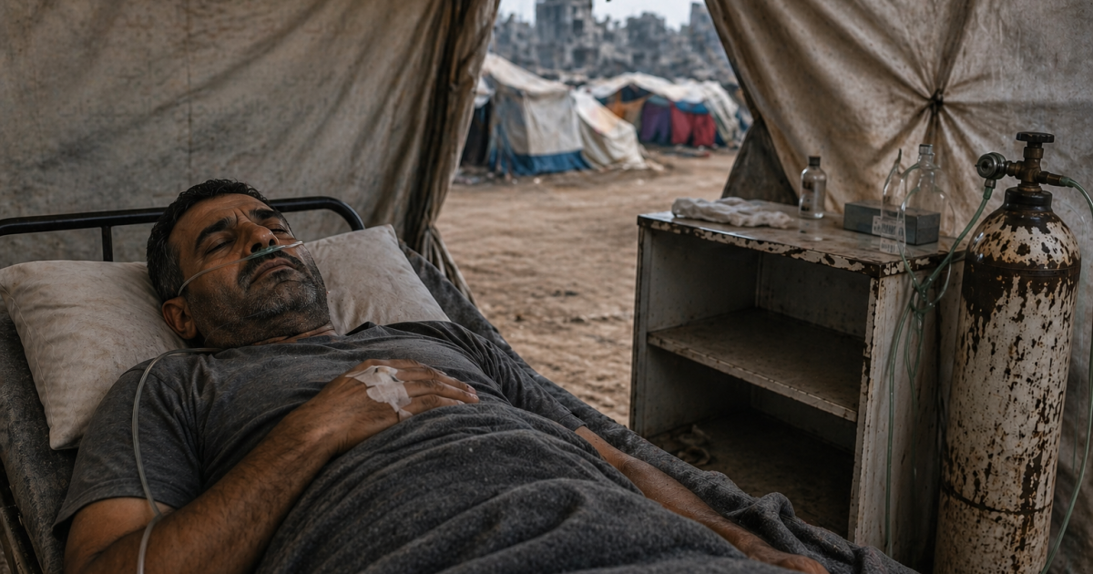 فلسطين – تقرير: قلوب الغزيين بلا نبض.. مرضى القلب يواجهون نقصاً في العلاج والأكسجين والمعدات فلسطين – تقرير: قلوب الغزيين بلا نبض.. مرضى القلب يواجهون نقصاً في العلاج والأكسجين والمعدات