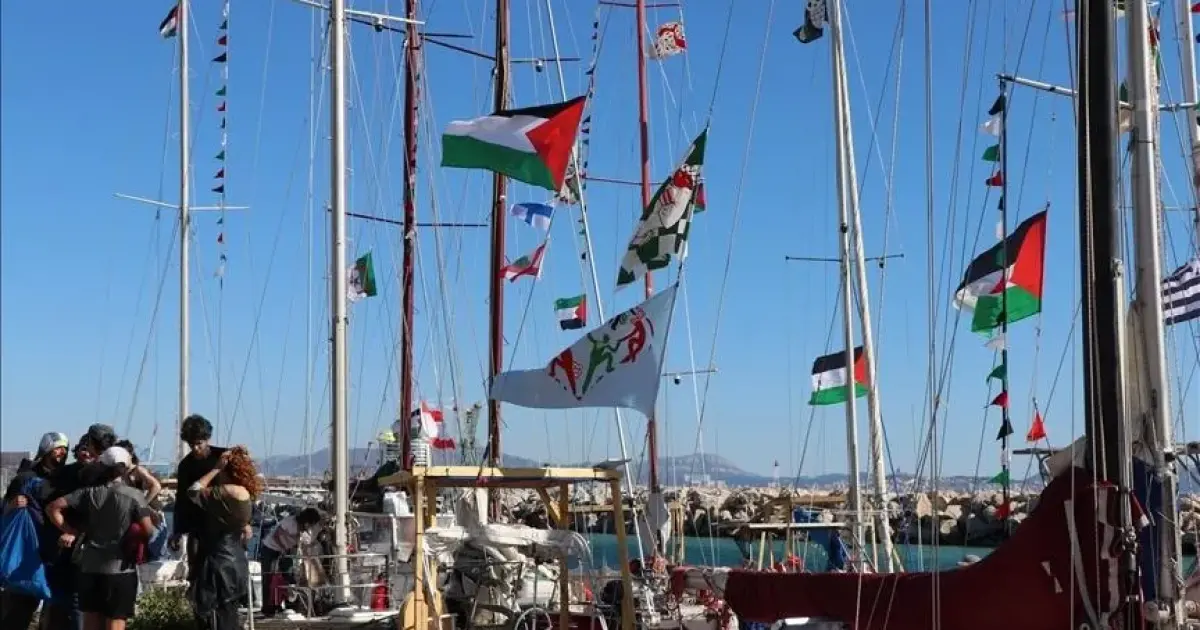 فلسطين – انطلاق سفن “أسطول الصمود” لكسر الحصار عن غزة