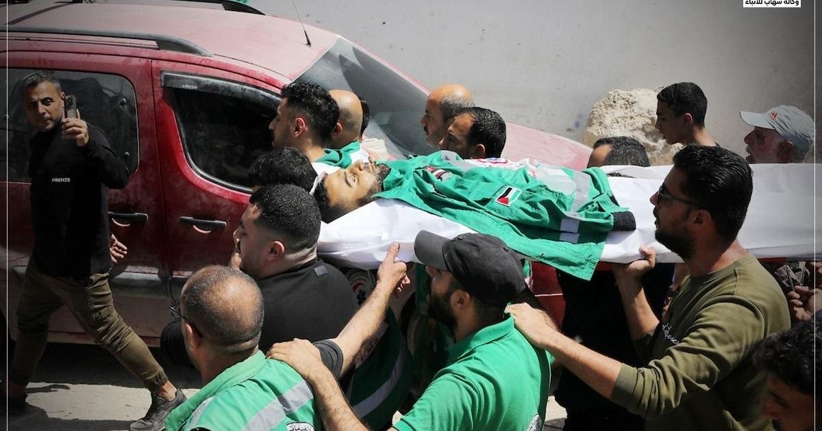 فلسطين – عفانة: الاحتلال يعد رواية كاذبة عن إعدام المسعف “صقر” والخدمات الطبية بغزة خسرت 250 شهيدا