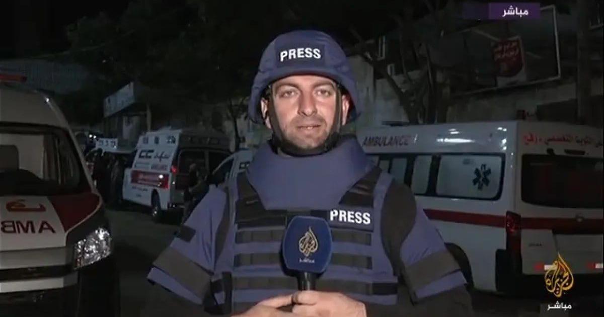 فلسطين – استشهد شهيدان، أحدهما الصحفي محمد وشاح، بقصف الاحتلال لسيارة في مدينة غزة