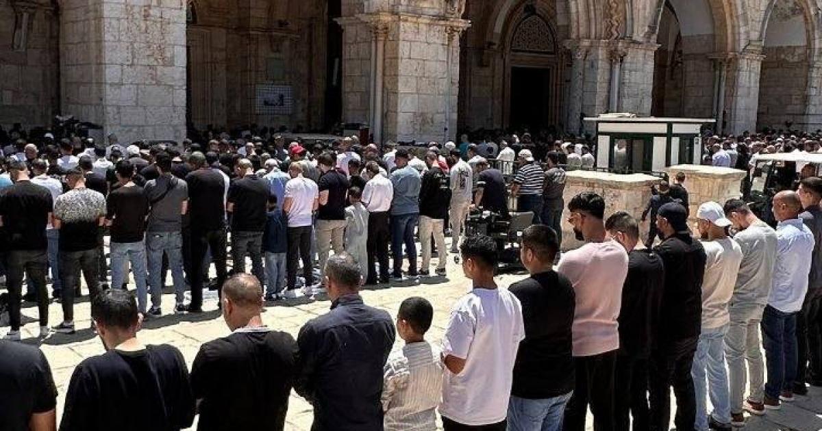 فلسطين – بالصور عشرات الآلاف يتحدون قيود الاحتلال ويؤدون صلاة الجمعة داخل المسجد الأقصى فلسطين – بالصور عشرات الآلاف يتحدون قيود الاحتلال ويؤدون صلاة الجمعة داخل المسجد الأقصى