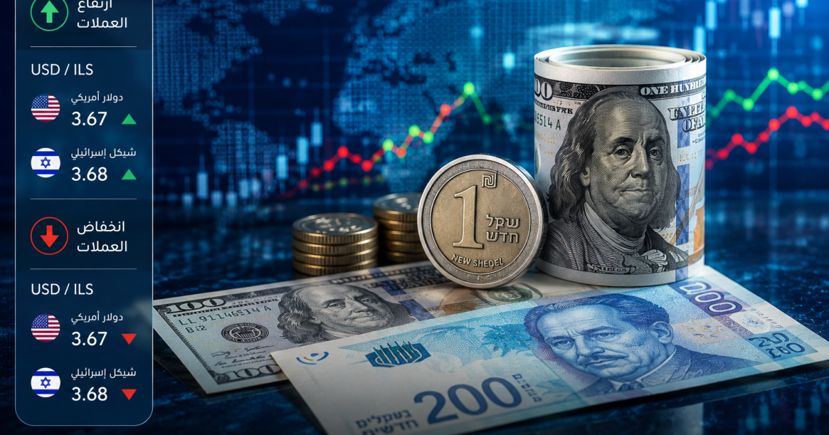 فلسطين – استقرار نسبي في أسعار صرف العملات مقابل الشيكل اليوم الثلاثاء