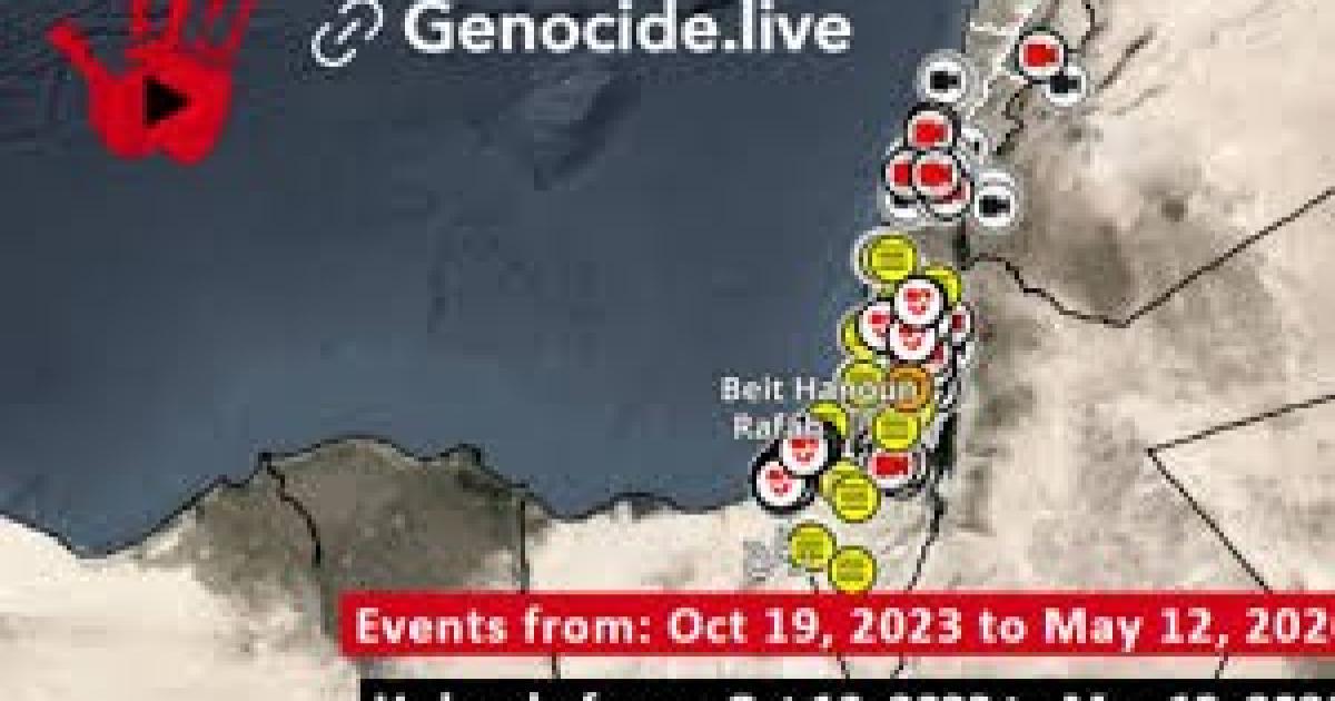 فلسطين – إطلاق منصة “Genocide.live” لتوثيق 20 ألف انتهاك عسكري إسرائيلي فلسطين – إطلاق منصة “Genocide.live” لتوثيق 20 ألف انتهاك عسكري إسرائيلي