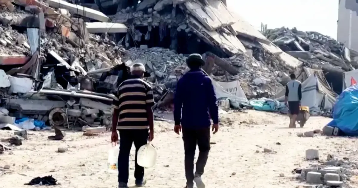Israeli strikes wound two in Gaza City school