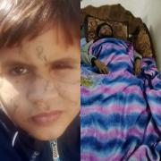 الشاب راضي إسماعيل أبو سعد و الطفل آدم أبو حليب