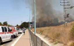 حريق في مستوطنة