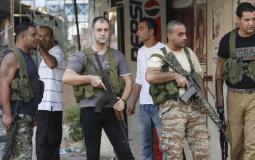 عناصر من  حركة فتح في لبنان