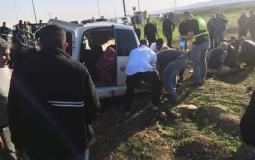 جانب من حادث السير