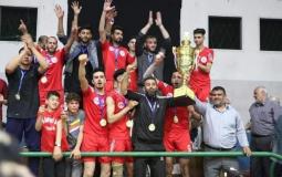 جانب من تتويج خدمات جباليا باللقب