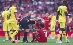 لحظة إصابة صلاح