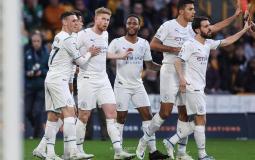 فرحة لاعبي السيتي بالفوز