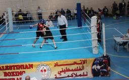 جانب من أحد مباريات الملاكمة