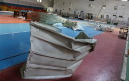 ضرر واضح في صالة سعد صايل