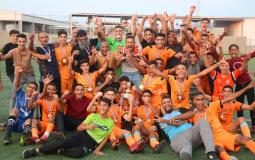 جانب من تتويج اتحاد خانيونس باللقب