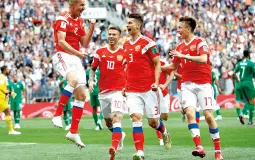 لاعبو روسيا