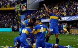 فرحة لاعبي بوكا جونيورز باللقب