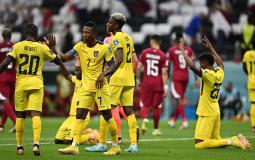 فرحة لاعبي الإكوادور بالفوز