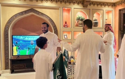 احتفال محمد بن سلمان بفوز السعودية على الأرجنتين