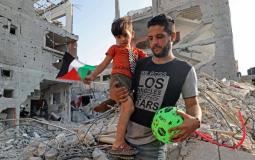 آثار عدوان الاحتلال على غزة -أرشيف-