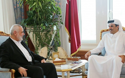 رئيس المكتب السياسي لحركة حماس إسماعيل هنية وأمير قطر الشيخ تميم بن حمد آل ثاني