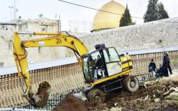 حفريات إسرائيلية بالقدس - صورة أرشيفية