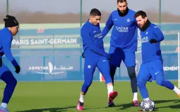 جانب من تدريبات سان جيرمان