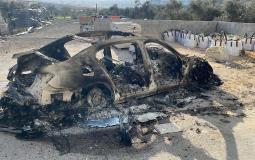 حرق مركبات المواطنين في حوارة