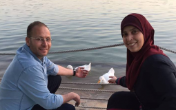 أحلام التميمي وزوجها