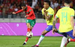 جانب من مباراة المغرب والبرازيل