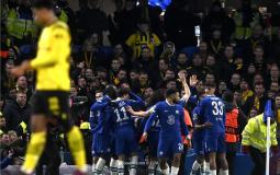 فرحة لاعبي تشيلسي بالفوز