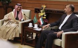 وزيرا الخارجية السعودي والإيراني في بكين، الخميس الماضي