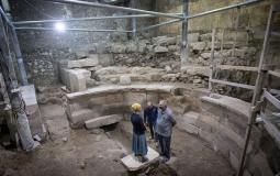 حفريات إسرائيلية بالقرب من الحائط الغربي للمسجد الأقصى في مدينة القدس