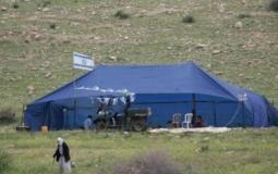 مستوطنون ينصبون خيامًا على أراضي المواطنين في ياسوف