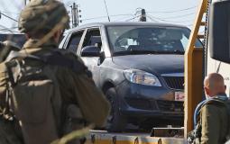 المركبة التي اغتيال فيها الاحتلال 3 شبان