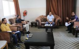 جانب من اجتماع لجنة الماراثون