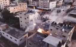 الاحتلال يفجر منزل الشهيد خروشة بنابلس