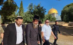 المتطرف يتسحاك فاسرلاوف يقود اقتحام المستوطنين للمسجد الأقصى